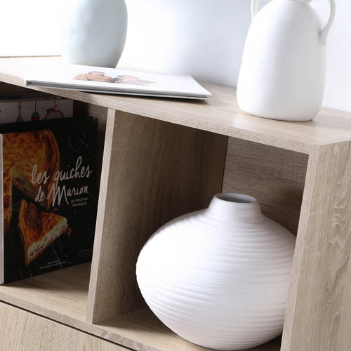 CALICOSY - Opbergplank met 4 compartimenten - 29,5x62x80 cm