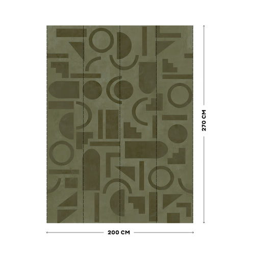 LOOKS by Wolfgang Joop Fotobehang - Geo Gr�n - 270x200cm - vtwonen shop