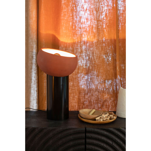 Dutchbone Zahra Tafellamp  M Terracotta - vtwonen shop
