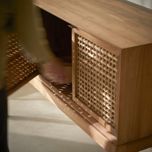 Tikamoon Buffetkast van gerecycled massief teak 150 cm - Naturel