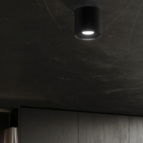 Sollux Lighting Plafondlamp MIKA zwart - 12x12x11cm