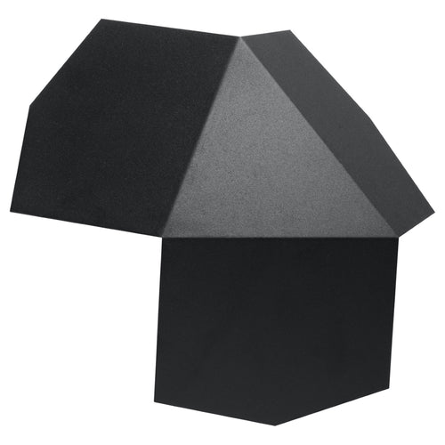 Sollux Lighting Wandlamp TRE zwart - 30x30x8cm