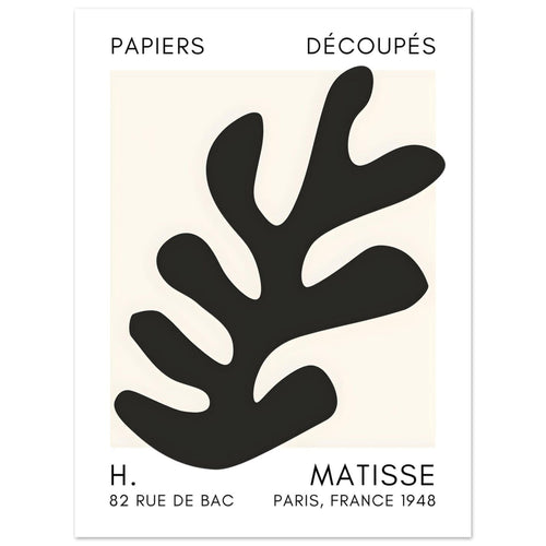 Artfulprints  Matisse – Ocean petals black   poster 30x40 cm - vtwonen shop