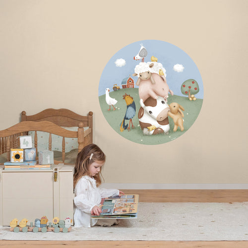 Little Dutch Behangcirkel Kinderkamer Little Farm 100cm - vtwonen shop