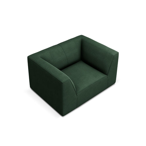 Cosmopolitan Design - Fauteuil Siena structurele stof groente - 92x120x69cm