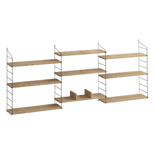 Calicosy - Hangende wandplank 9 planken Laba - 20x216x85 cm