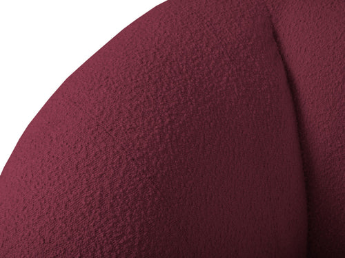 Cosmopolitan Design Bank Essen 2-zits, boucle, bordeaux - 95x210x86cm
