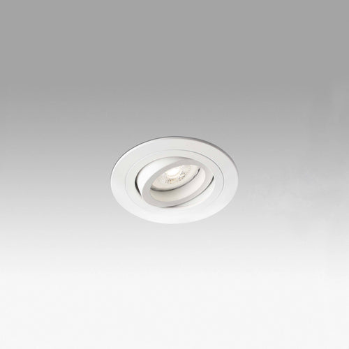 Faro Rad - 1 Licht Ronde kantelbare inbouwspot wit, GU10