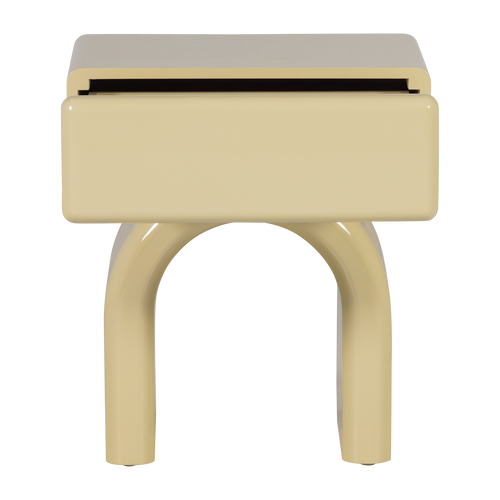 WOOOD nachtkastje Zorel - Hout - Hoogglans Zachtgroen - 40x57x50