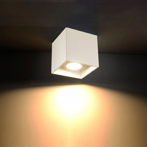 Sollux Lighting Plafondlamp QUAD 1 beige - 10x10x10cm