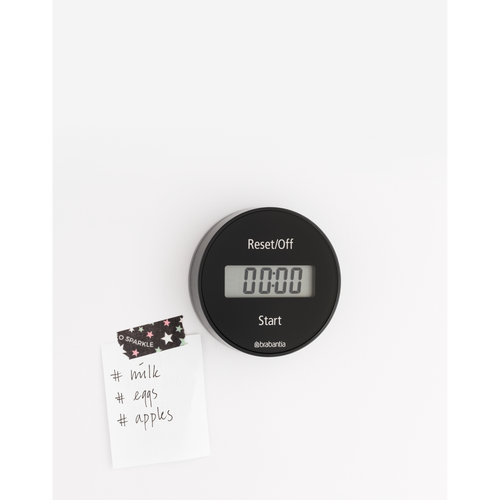 Brabantia Tasty+ Kookwekker met magneet - Dark Grey