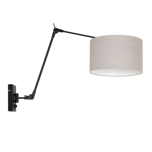 Steinhauer wandlamp prestige - 1 lichts - 90x 50 cm - zwart grijs