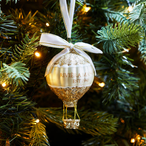 Rivièra Maison Magical Hot Air Balloon Ornament - Glas - Goud - vtwonen shop