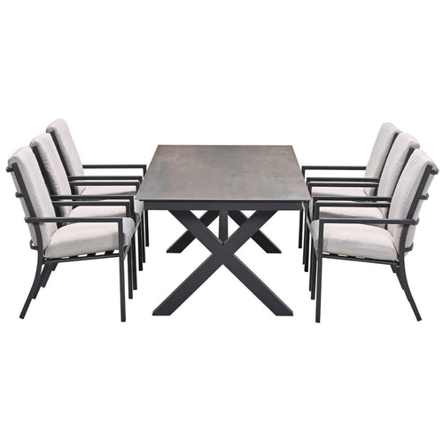 Garden Impressions tuinset Senja - sintra - Rome bronze - 240x100 cm - 7-delig