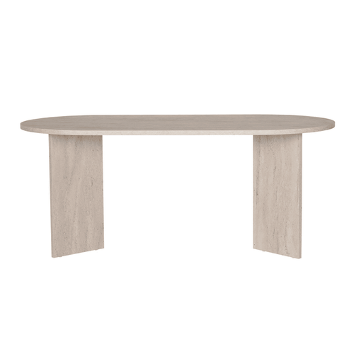 Calicosy - Eettafel met afgeronde randen SABLE - 89,5x180x75 cm