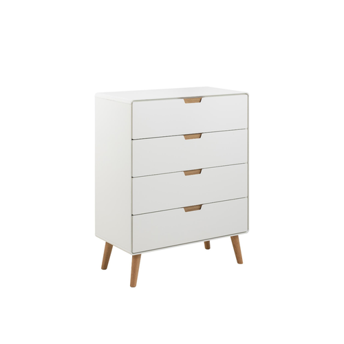 Rebellenclub Kast Caicos - 80 x 40 cm - Wit Met Eiken - vtwonen shop