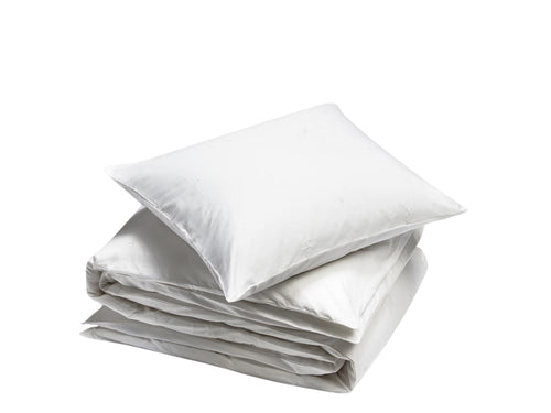 Yumeko dekbedovertrek katoen satijn white moon 140x220 + 1/60x70 - vtwonen shop