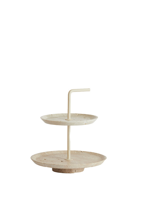 Light & Living etagere CAGLIO - Ø24x26cm - bruin