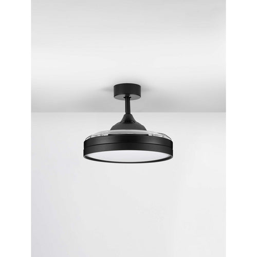 Nova Luce NEVMA Plafondventilator matzwart LED 36W 4100lm 3000-4000-6500K kleurtemperatuur met afstandsbediening