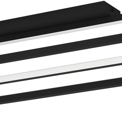 EGLO plafondlamp Siberia - led - 78 cm - zwart/wit - dimbaar - vtwonen shop