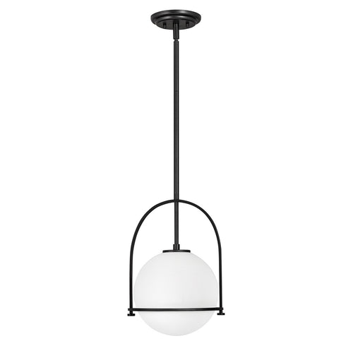 Elstead Hinkley Somerset Globe Pendel Plafondlamp Zwart