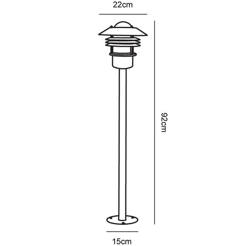 Nordlux Vejers Lantaarn Buiten - E27 - IP54 - Zwart - vtwonen shop