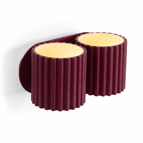 Sollux Lighting Wandlamp AURA 2 bordeaux G9 - 21x12x10cm