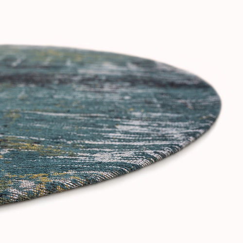 Louis De Poortere binnen & buiten machinewasbaar vloerkleed Atlantic Streaks van 70% gerecycled PET - blauw - 240x240cm