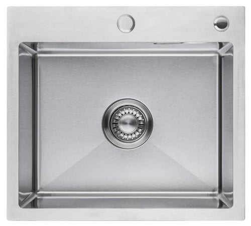 LOMAZOO spoelbak Tristan - met kraangat - RVS - 50 cm