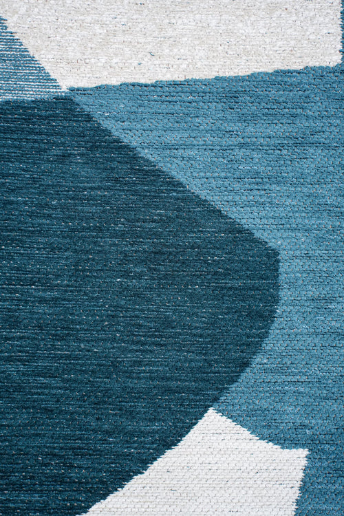 Remix vloerkleed 9369 White/Blue - Blauw - 140 x 200 cm