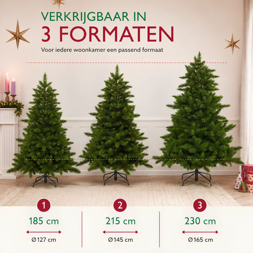 Triumph Tree Wyoming Kerstboom Serie - Kerstversiering voor in Huis met Volle Dennentakjes - Kunstboom met Realistische PVC Hardneedle Naalden -