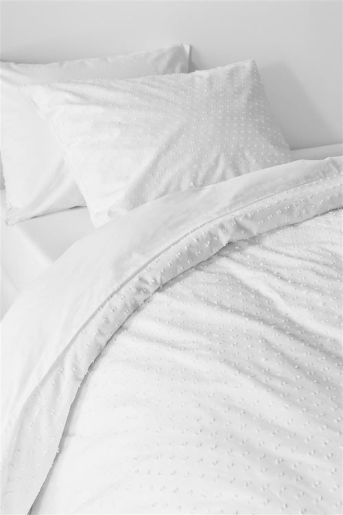 Beddinghouse Snow dekbedovertrek - Effen - Tweepersoons - 200x200/220 cm - Wit