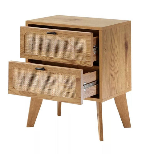 Calicosy - ALIA Nachtkastje 2 lades - Licht hout - 29x45x56 cm