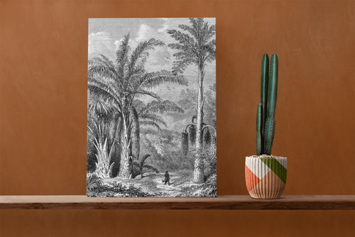 Canvas 60x40 Wandeling door de Jungle