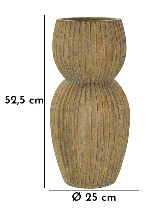 Mauro Ferretti vaas - 25x52,5 cm - groen