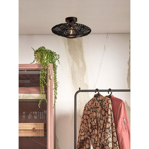 GOOD&MOJO plafonnière Zanzibar - zwart - Ø40cm - vtwonen shop