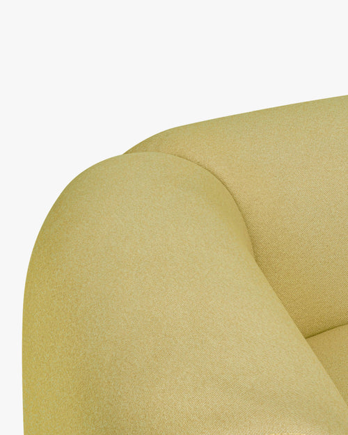 noo.ma Flom 3-zits slaapbank - Yellow Pear, 140x200 uitklapbaar