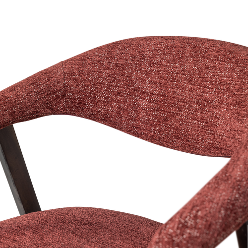 WOOOD eetkamerstoel armleuning bordeaux Avar - Set Van 2 - 77x60x60
