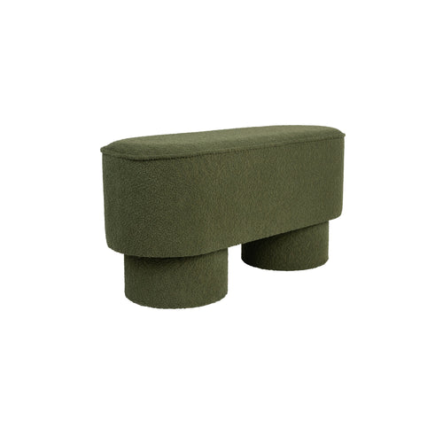 Housecraft Living Marcos Bankje Bouclé Groen - vtwonen shop