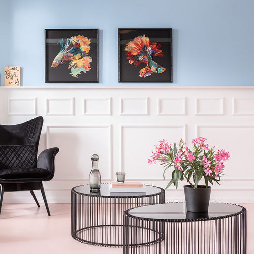 Kare Design Salontafel Wire Uno Zwart 60x90cm - vtwonen shop