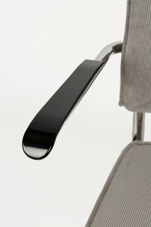 Zuiver Ridge Rib Armstoel Lichtgrijs - Set van 2 - vtwonen shop