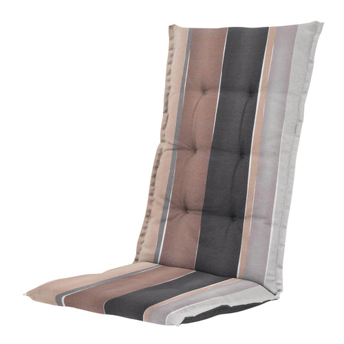 Madison tuinstoelkussen hoge rug Nox - mulitkleur - 123x50x5cm - set van 4