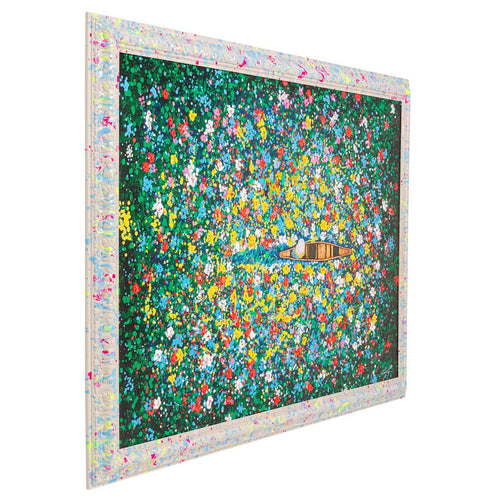 Kare Design Schilderij drijvende bloemenmarkt 150x100cm