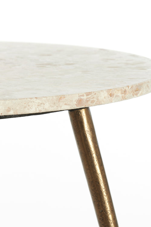 Light & Living bijzettafel ZECA - Ø59x41cm - grijs - vtwonen shop