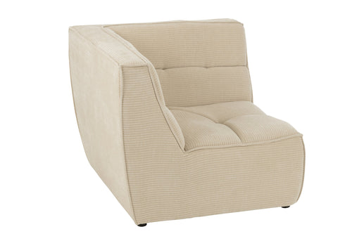 J-Line hoekzetel Grid - hout/schuim - beige