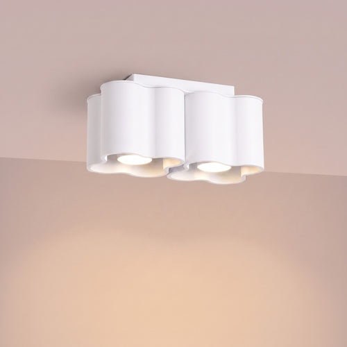 Sollux Lighting Plafondlamp OVIO 2 wit GU10 - 24,5x12x12cm
