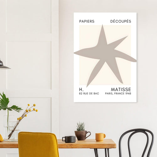 Artfulprints  Matisse – Star of the sea grey   poster 30x40 cm - vtwonen shop