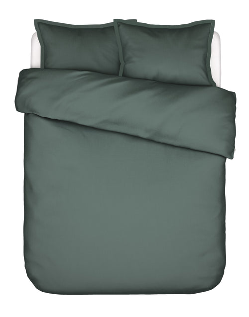 Essenza Aziza dekbedovertrek - Lits-Jumeaux XL – 260x200/220 cm - Balsam green