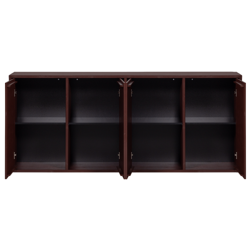 WOOOD dressoir Merel - Grenen - Bordeauxrood - 85x198x39,5