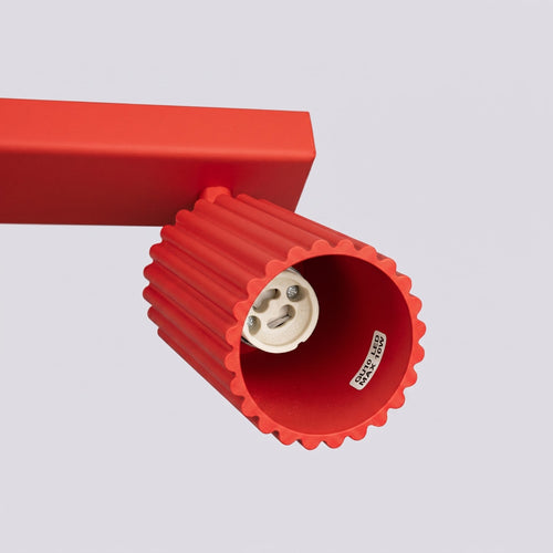 Sollux Lighting Plafondlamp KARBON 6L rood - 117x6,5x16,5cm